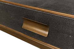 Gideon Grey Shagreen Coffee Table - Ornate Home