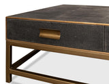 Gideon Grey Shagreen Coffee Table - Ornate Home
