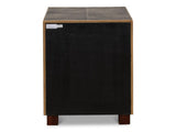 Gideon Grey Three Drawer Side Table - Ornate Home