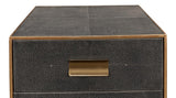 Gideon Grey Three Drawer Side Table - Ornate Home