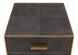 Gideon Grey Three Drawer Side Table - Ornate Home