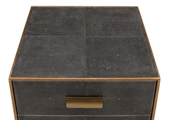 Gideon Grey Three Drawer Side Table - Ornate Home