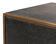 Gideon Grey Three Drawer Side Table - Ornate Home