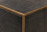 Gideon Shagreen Grey Console Table - Ornate Home