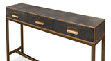 Gideon Shagreen Grey Console Table - Ornate Home