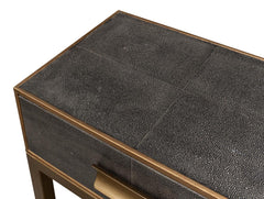 Gideon Shagreen Grey Console Table - Ornate Home