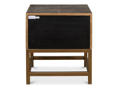 Gideon Shagreen Grey Side Table - Ornate Home