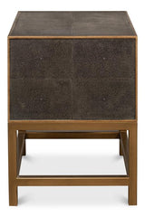 Gideon Shagreen Grey Side Table - Ornate Home