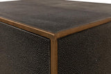 Gideon Shagreen Grey Side Table - Ornate Home
