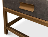 Gideon Shagreen Grey Side Table - Ornate Home