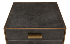Gideon Shagreen Grey Side Table - Ornate Home