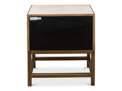 Gideon Shagreen White Side Table - Ornate Home