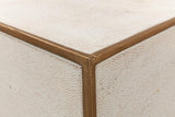 Gideon Shagreen White Side Table - Ornate Home