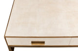 Gideon White Shagreen Coffee Table - Ornate Home