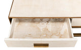 Gideon White Shagreen Coffee Table - Ornate Home