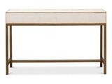 Gideon White Shagreen Console - Ornate Home
