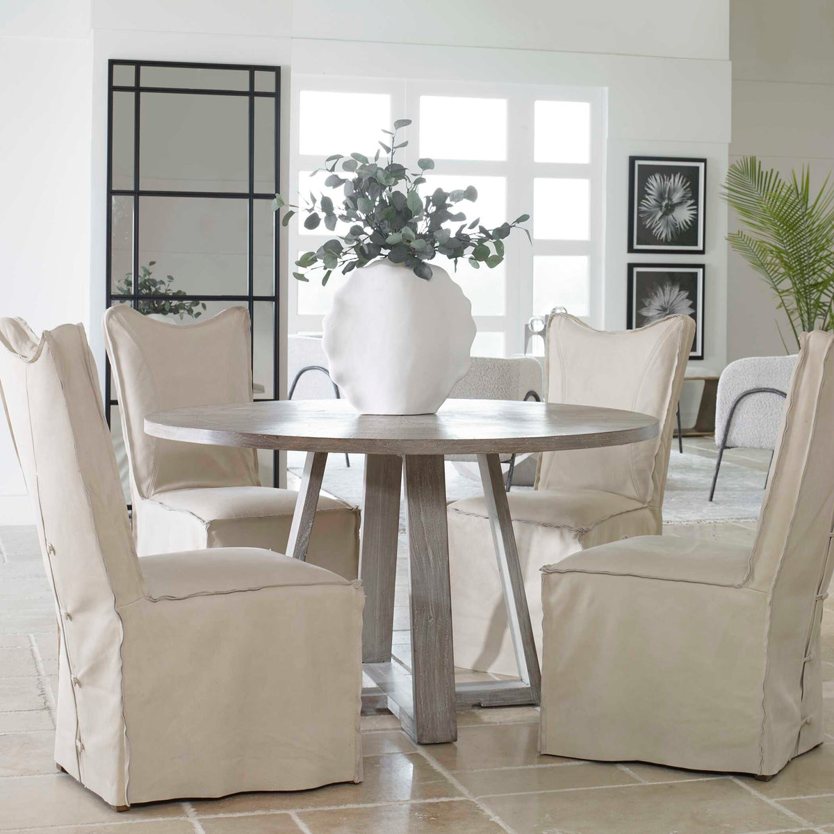 Gidran Gray Dining Table - Ornate Home