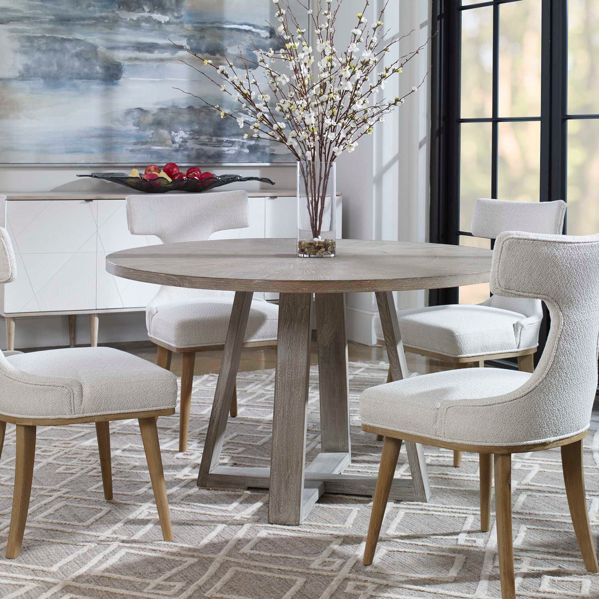 Gidran Gray Dining Table - Ornate Home