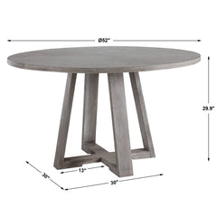 Gidran Gray Dining Table - Ornate Home