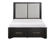 Gilbert Charcoal California King Platform Bed - Ornate Home