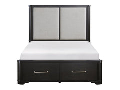 Gilbert Charcoal California King Platform Bed - Ornate Home