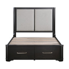 Gilbert Charcoal/Light Gray 4-Piece Queen Bedroom Set - Ornate Home