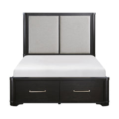 Gilbert Charcoal/Light Gray 5-Piece Queen Bedroom Set - Ornate Home