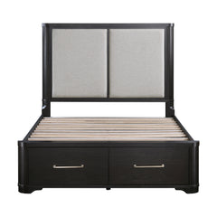 Gilbert Charcoal/Light Gray 5-Piece Queen Bedroom Set - Ornate Home