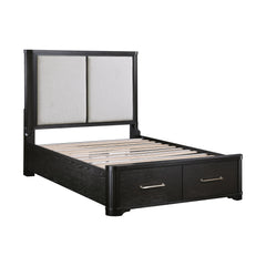 Gilbert Charcoal/Light Gray 5-Piece Queen Bedroom Set - Ornate Home