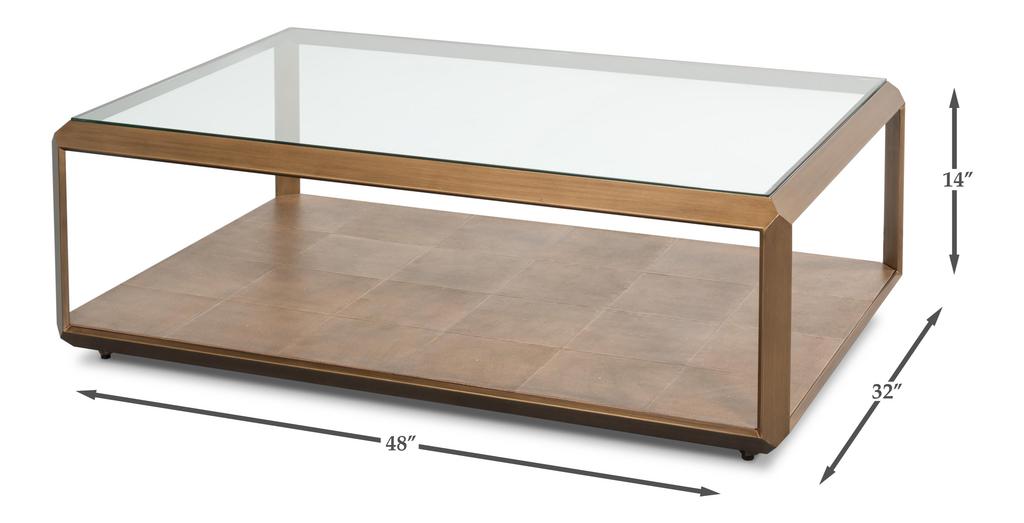 Gilbert Tan Cocktail Table - Ornate Home