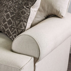 Gilda Beige/Brown Loveseat - Ornate Home