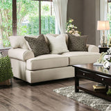 Gilda Beige/Brown Loveseat - Ornate Home