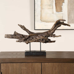 Gilded Brown/Gold Sculpture Branch - Ornate Home