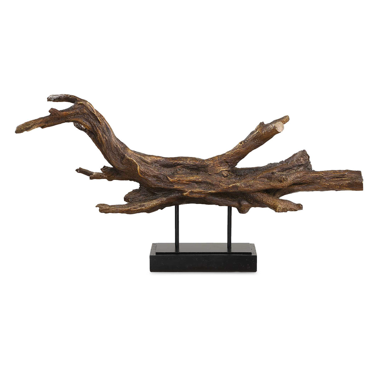 Gilded Brown/Gold Sculpture Branch - Ornate Home