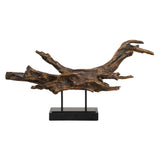 Gilded Brown/Gold Sculpture Branch - Ornate Home
