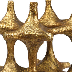 Gilded Connection Brass Modern Sculptures (Set of 2) - Ornate Home