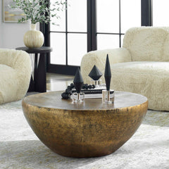 Gilded Dome Gold Coffee Table - Ornate Home