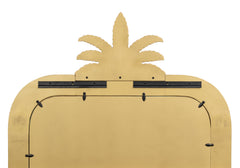 Gilded Pineapple Crest Brown Mirror - Ornate Home