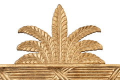 Gilded Pineapple Crest Brown Mirror - Ornate Home