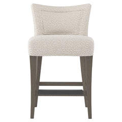 Giles Portobello/White/Cream Fabric Counter Stool - Ornate Home