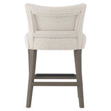 Giles Portobello/White/Cream Fabric Counter Stool - Ornate Home