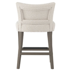 Giles Portobello/White/Cream Fabric Counter Stool - Ornate Home