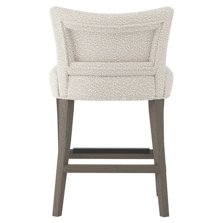 Giles Portobello/White/Cream Fabric Counter Stool - Ornate Home