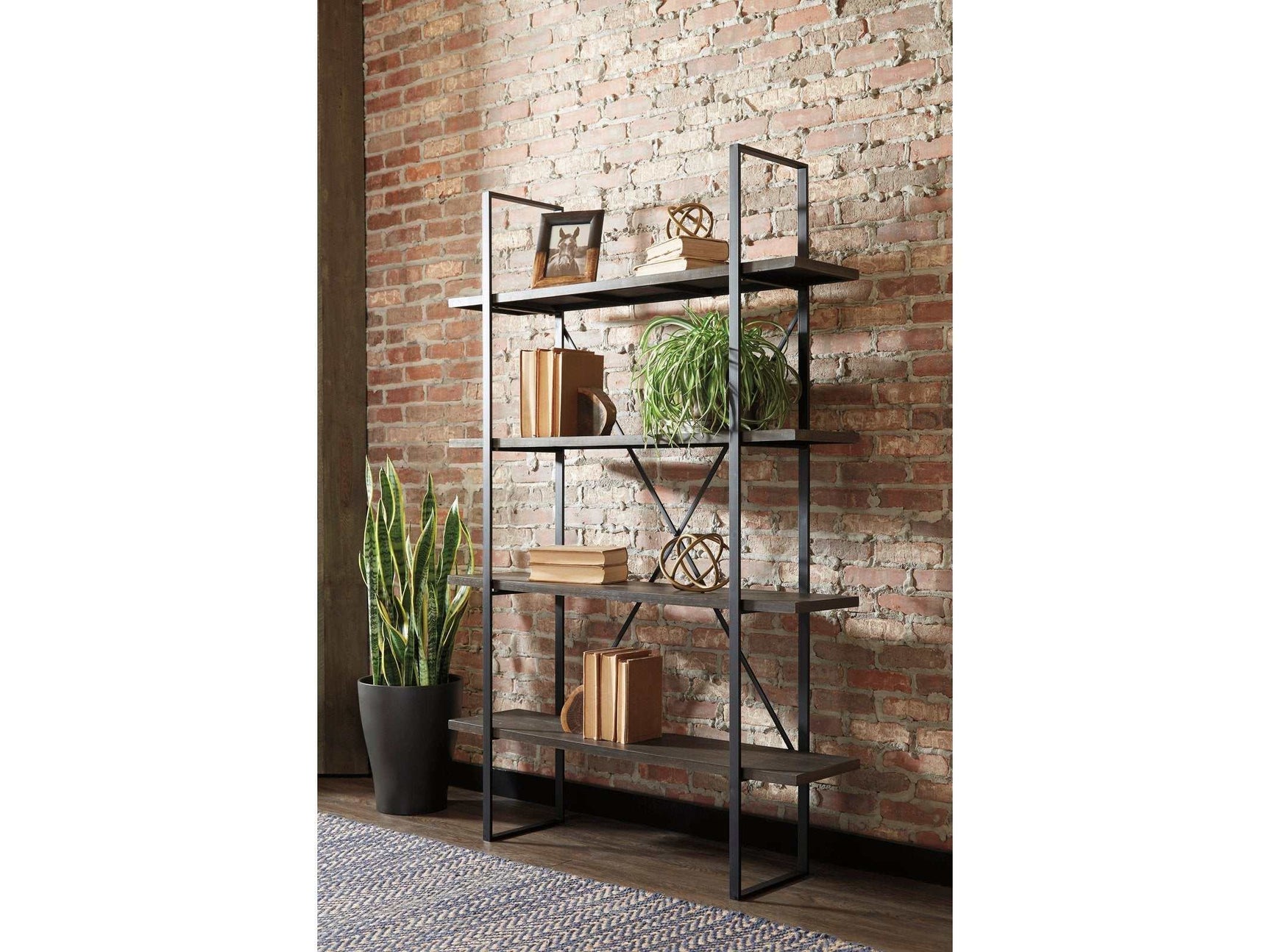Gilesgrove Black/Gray Bookcase (Online Special Price) - Ornate Home
