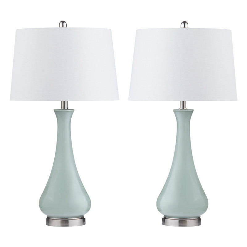Gillian Green Table Lamp (Set of 2) - Ornate Home