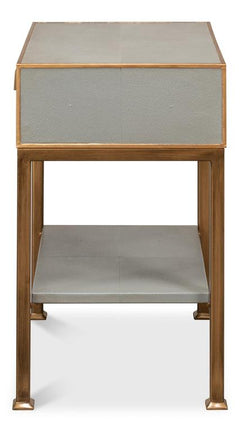 Gillian Grey One Drawer Nightstand - Ornate Home