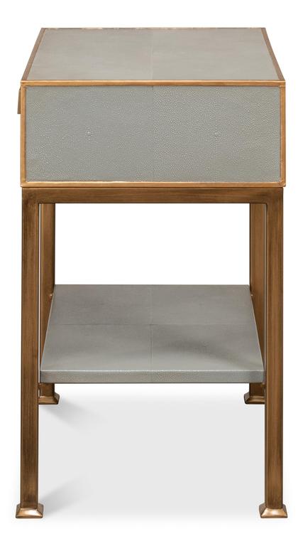 Gillian Grey One Drawer Nightstand - Ornate Home