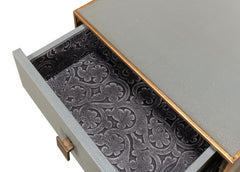 Gillian Grey One Drawer Nightstand - Ornate Home