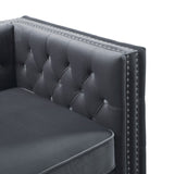 Gillian II Chair in Dark Gray - Ornate Home