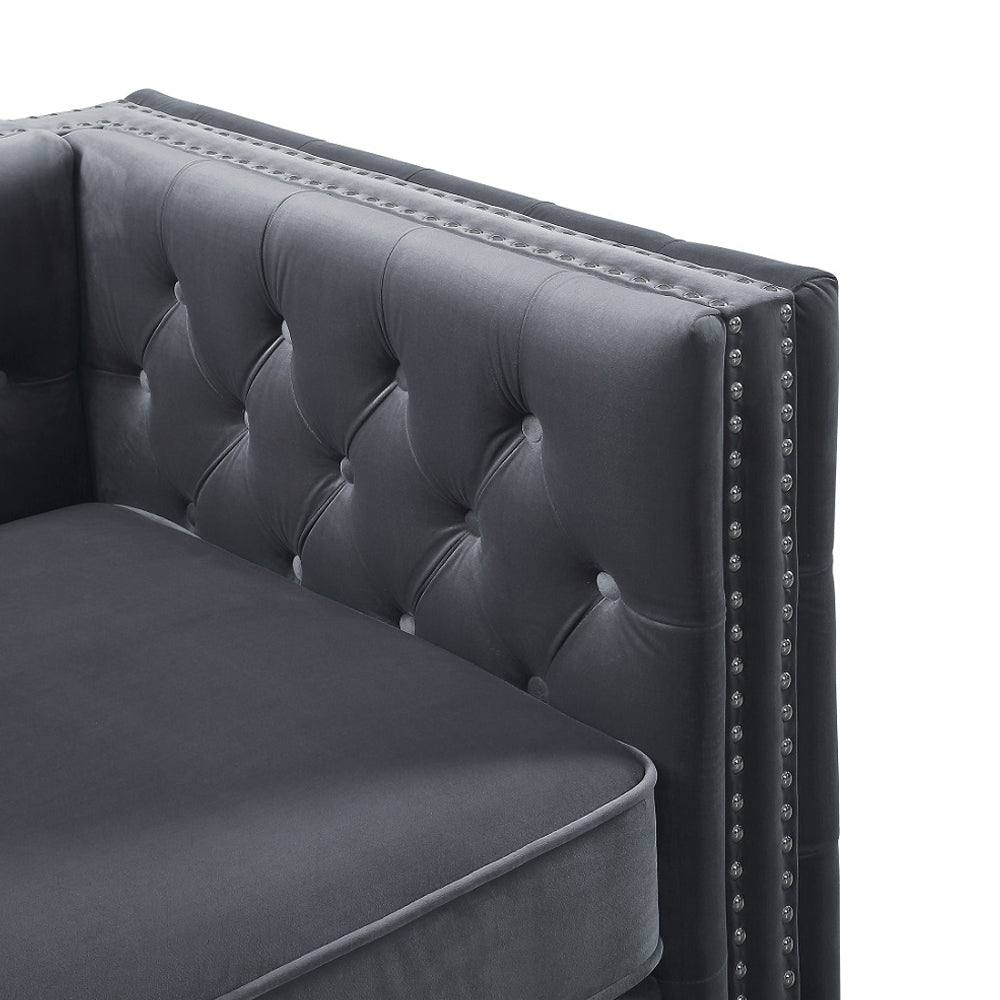 Gillian II Chair in Dark Gray - Ornate Home